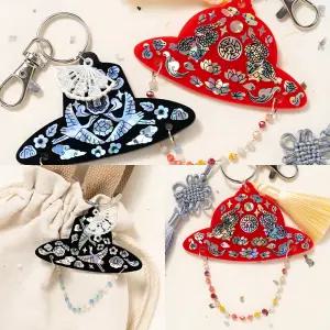 전통모자키링만들기 갓키링 아크릴열쇠고리 자개키링만들기세트