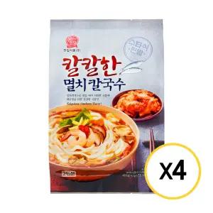본고장 칼칼한 멸치 칼국수2인 428.6g x 4개