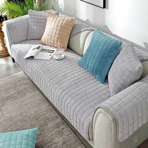 극세사 쇼파 패드 거실 논슬립 퀼팅 극세사 소파 패드 커버 매트 바소파