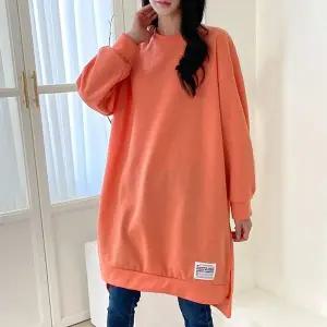 빅사이즈여성의류 210 라벨옆트임기모긴팔티 DILK461 (WFG2HL2)