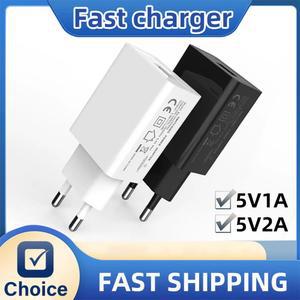 10W USB 빠른 충전기 EU 플러그 5V 1A 2A 휴대 전화 전원 어댑터 여행 충전
