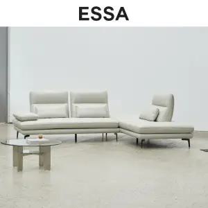 [가격인상 전 마지막 특가]리비에라 4인 오픈코너형 스윙기능 론도 소가죽 소파