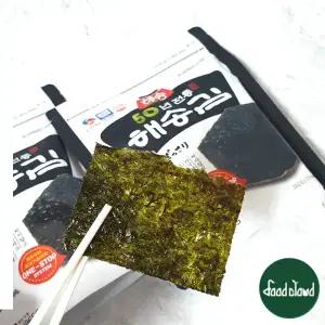[유통기한임박제품] 해송 돗사리 도시락김 조각김 50g (100매) 지퍼백