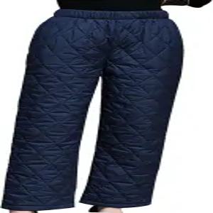 여성 패딩 퀼팅 다운 팬츠 탄력 있는 하이웨이스트 겨울 따뜻한 방풍 스키 스노우 포켓 포함