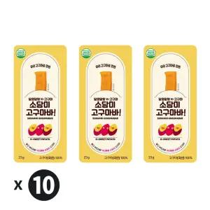 소담미 식사대용 영양간식 오리지날 고구마 말랭이 스틱 바 23g 10개입