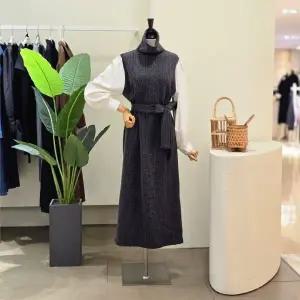 [대구백화점] [4CUS]소매 포인트 벨티드 롱원피스(FW5L9OP5262)