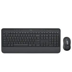 키스킨2장증정 로지텍 MK650 한글 무선 키보드 마우스 세트 블랙