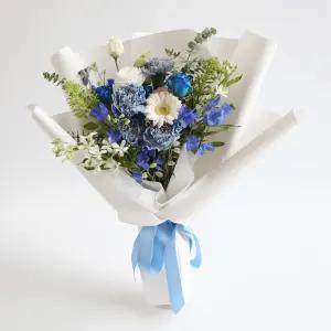블루스카이 생화꽃다발 졸업식 꽃다발