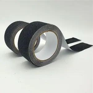 [하프클럽/]계단 경사로 미끄럼방지 검정색 테이프 5cm x 5m 미끄