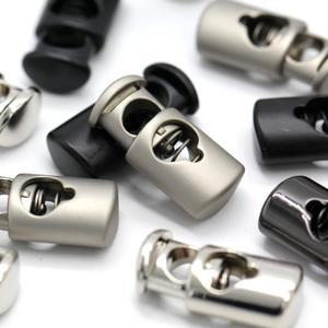 HENGC 5Pcs 합금 코드 잠금 스토퍼 스프링 토글 클립 Paracord 로프 매는 밧줄 Drawstring 가방 신발 끈 의류 DIY 액세서리