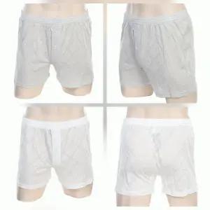 [비너스](본점)시원한 여름용 면 린넨 혼방 화이트 트렁크 팬티 VMP4085N2종택1