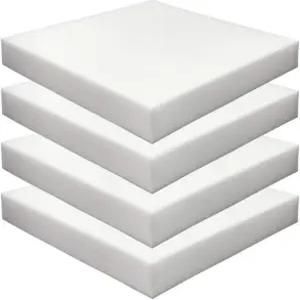 폼마 4팩 2인치 x 18인치 고밀도 실내용 폼 - 식탁 의자용 의자 쿠션 사각 휠체어 시트 교체