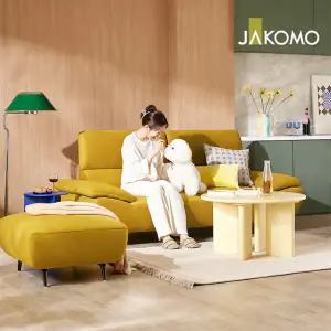 [자코모] 달리아 3인 포위브 패브릭 소파+스툴