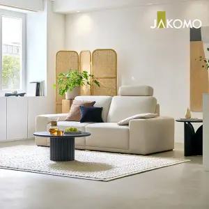 [자코모] 루바토 3인 젠위브 패브릭 소파