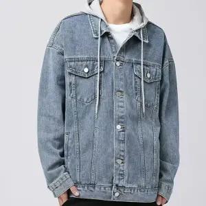 남성 워싱 핏 데님 후드 재킷 DMS-JUA-Q4276167