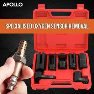 아폴로 3/5/7/10PC 범용 O2 산소 람다 센서 소켓 렌치 도구 제거 설치 세트 박스 키트
