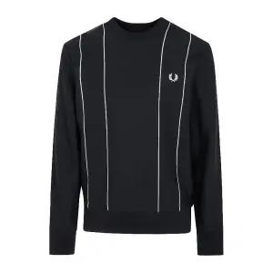 로고 자수 핀스트라이프 크루넥 맨투맨 M9850 608