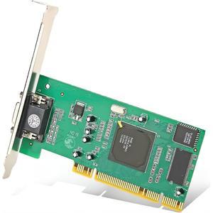 KUJOBUY 8MB 그래픽 카드 서버 산업용 컴퓨터 멀티 디스플레이용 VGA PCI 32비트 ATI Rage X 32비트 PCI VGA 비디오 카드 PCI-X 인터페이스 데스크톱 컴퓨터용 범용 비디오 카드