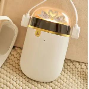 목걸이형 휴대용 무선 충전식 러블리 손난로 야외공연장 목난로 여행용 목워머 산책용