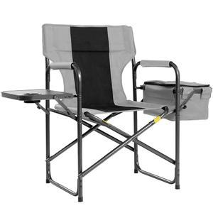 쿨러백과 접이식 사이드 트레이가 있는 포리스트레일 디렉터 캠핑 의자 400파운드 헤비 듀티 야외 잔디