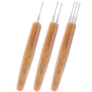 수공예용 NUBECOM 스테인레스 스틸 크로 셰  후크  드레드락 브레이드 바늘  양모 재봉 용품  0.5/0.75/1mm