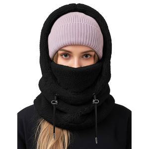 여성용 발라클라바 마스크 겨울 커버 모자 스키 넥 남성 따뜻한 스카프 플리스 얼굴 방풍