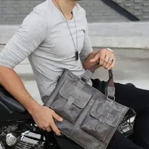 [하프클럽/]041 트렌드 올 불캡틴 천연 소가죽 서류가방 크로스백