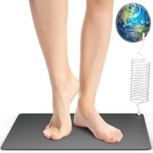 발 수면 에너지 통증 완화 염증 및 웰빙용 접지 매트 ？ 가정 사무실 직장용 실내 15피트 코드 포함