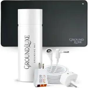 발용 그라운드럭스 접지 매트 - 15피트 코드 테스터 및 어댑터 패드가 있는 범용 매트(지구에 연결 가능)