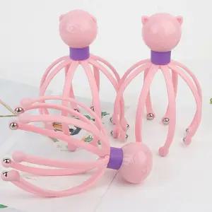 두피 마사지 스크래처 구슬 문어발 지압 탈모 관리 스트레스 완화