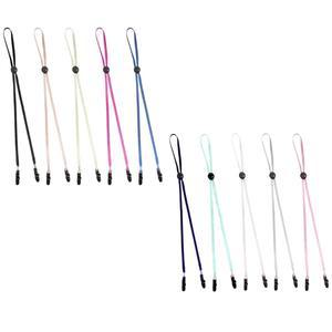 바람을 위한 10PCS 조절식 모자 클립 - 턱 코드용 탈착식 미끄럼 방지 스트랩 클립으로 여행, 골프, 낚시, 보트 타기에 이상적입니다(블루, 다크 블루, 블랙, 퍼플 레드, 베이지, 샴페인, 핑크, Wh)