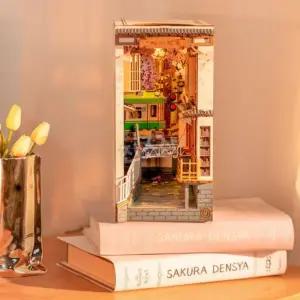 뒷골목 책꽂이 북누크 사쿠라 북눅 책꽂이미니어처 벚꽃