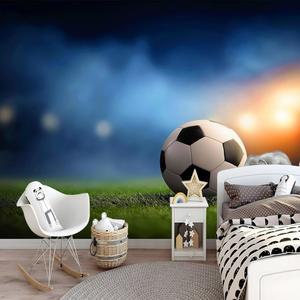 Eojctoy 커스텀 HD 필 앤 스틱 벽 벽화, 자외선 차단 기능이 있는 스포츠 축구 벽지, 홈 데코용 탈착식 벽화 144인치 x 100인치