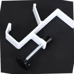 무타공 다용도고리 2단 화이트 고정용행거 책상가방걸