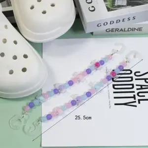 ABM신발꾸미기 체인 라일락캔디 2개입 운동화꾸미기 신발꾸미기 악세사리부자재 신발공예 키링만들기