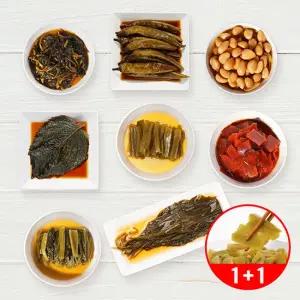 [인기장아찌 2kg] 궁채+아삭고추/깻잎/알마늘/진명이/곤드레/방풍나물