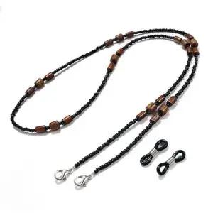 자연주의 안경줄 목걸이 겸용 방수 마스크걸이 원목 비즈 안경소품