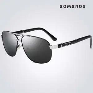 봄브로스 럭셔리 보잉 선글라스 편광 미러 실버블랙