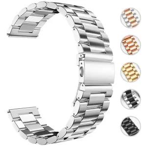 호환  갤럭시 워치용 스테인리스 스틸 밴드 어메이즈핏 GTS-GTR-4-3-2e-mini 스트랩 메탈 팔찌 65 프로 4