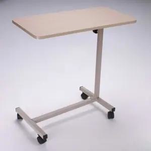 병실 사이드 테이블 리프트 식탁 화이트우드 이동식 간이