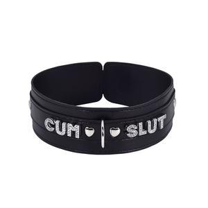 팔롤리 여성 핑크 가죽 초커 목걸이, 펑크 고딕 블랙 플러피 이름 글자 목걸이 목줄