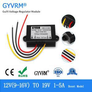 GYVRM 컨버터 12V 19V 1A 2A 3A 4A 5A 부스트 전원 공급 장치 인버터 전압 조정기 부스트 모듈 LED 자동차 태양광