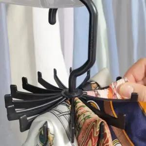 넥타이 옷장 머플러걸이 18발 스카프 정리 행거 다발 타이걸이 목도리 넥타이걸이 스카프걸이 보관 고리