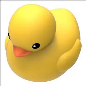 노란 오리 삑삑이 물놀이 장난감 아기 목욕용품 1개