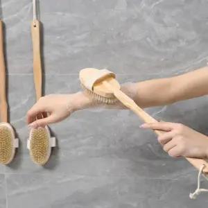 천연 돈모 샤워브러쉬 등관리 목욕솔 바디브러쉬