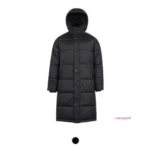 티티뱅크패딩 웰론 점퍼 방한 롱자켓 블랙 롱패딩ijk278