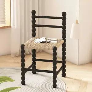 라탄 식탁 의자 레스토랑 레트로 엔틱 스툴