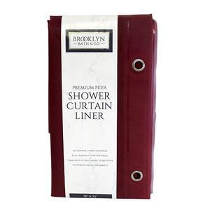 신뢰할 수 있는 인더스트리 Inc. 에센셜 프리미엄 6 게이지 PEVA 샤워 커튼 라이너 - PVC 프리 자화 바닥 무취, 녹슬지 않는 그로밋 버건디