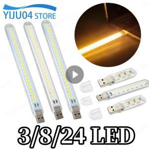 미니 소형 휴대용 USB LED 책 조명 보조배터리 PC 노트북 DC5V 울트라 브라이트 독서 램프