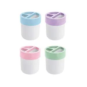 카파)포인트 원형꽂이(라벤더)/펜홀더/아크릴통/원형/연필꽂이/연필통/플라스틱/필통/펜접시/꽃이/다용도